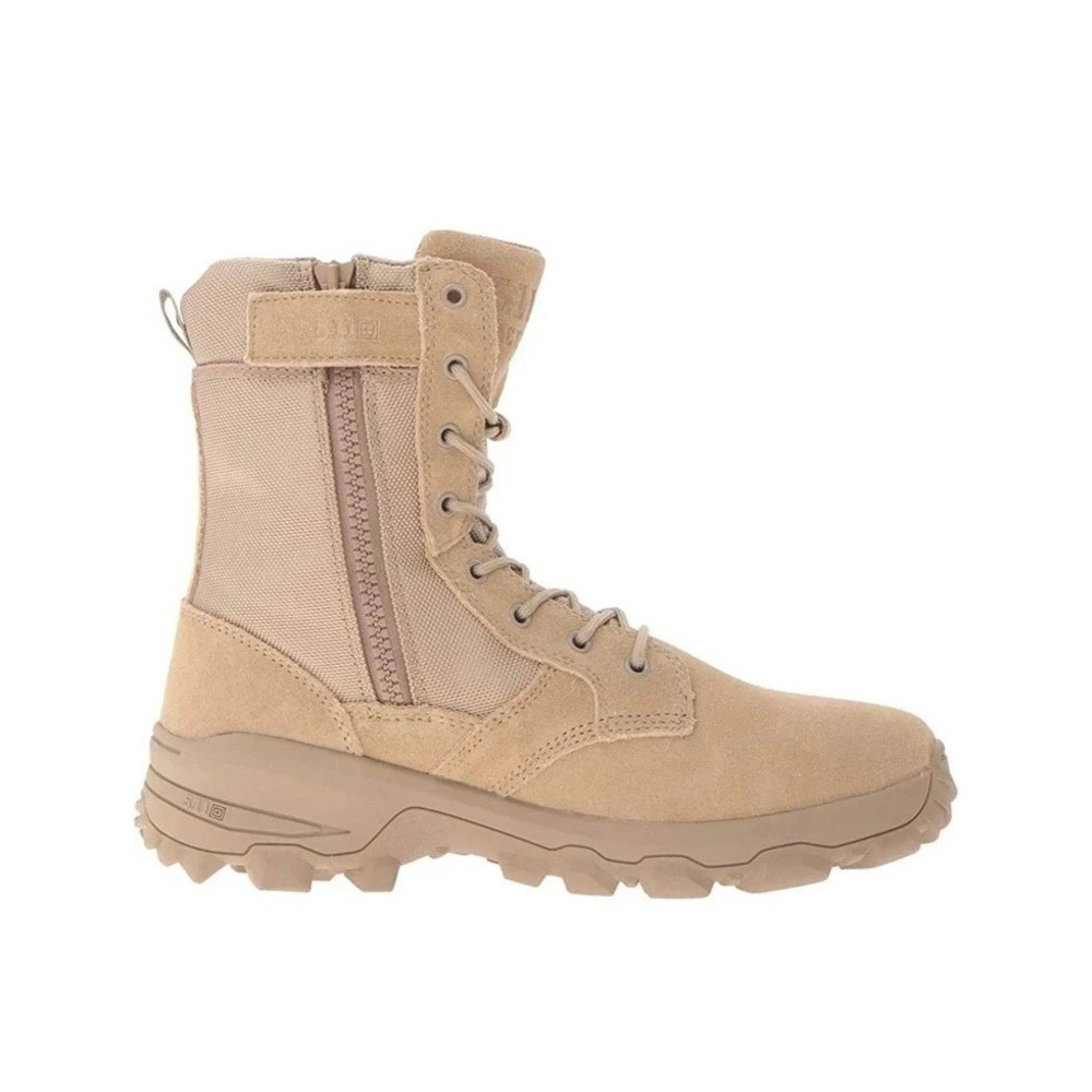 5.11 TACTICAL SPEED 3.0 MENS SIZE 14 DESERT COYOTE SIDE ZIP 8" BOOTS  NEW